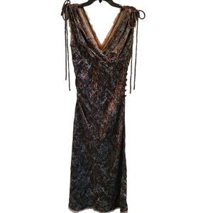 Peruvian Connection Tuscan Velvet Maxi Dress